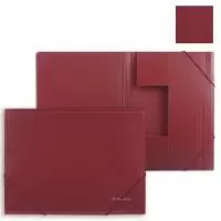 Папка на резинках BRAUBERG Стандарт, красная, до 300 листов, 0,5мм, 221622 Красный - фото