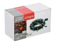 Электрогирлянда "Нить" VEGAS 100 разноцветных LED, контроллер 8 режимов, зеленый провод, 10 м, 220 v /20, арт. 55061 Зеленый - фото