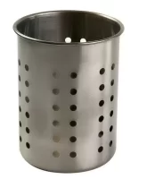 Подставка д/столовых приборов 10*12,5см нерж, арт. AST-002-ПС-10 Серый - фото