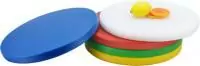 Доска разделочная круглая, полиэтилен, ø 40*3см, желтая YZ-R40Y Желтый - фото