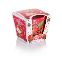 Свеча арома в стакане BARTEK -  Рождественские специи 115гр, Christmas Spices, Польша  - фото