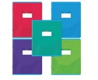 Тетрадь А5 48л. BRAUBERG скоба, клетка, выборочный лак, Классика (микс в спайке), 404344 Микс - фото