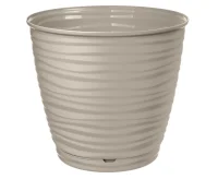 Горшок для цветов "Saffron" D177мм, 2,6л с поддоном (бежевый), арт. 221610227/01 Бежевый - фото
