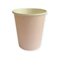 Стакан бум. 250мл  д/гор Нежно Розовый 1/50 (20)+Р д/ст D80 Розовый - фото