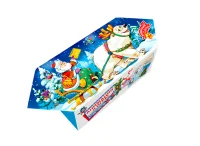 Новог.коробка "Конфета большая "Новогодняя упряжка" с анимацией до 500 гр Разноцветный - фото