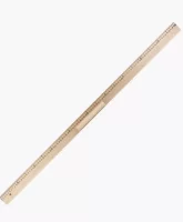 Линейка 100 см д/классной доски деревян. с держателем, ПИФАГОР, 210671 Бежевый - фото