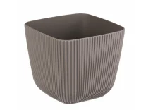 Кашпо ПИКАНТО 110х110мм 0,65л Французcкий серый, арт. М 3208 Серый - фото