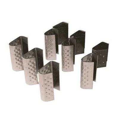 Зажим металлический (скрепа) 19 мм 1/1000 для полипропиленовой стяжной ленты, арт. 00-00000273  - фото