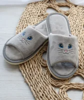 Обувь домашняя женская (серый), р.39, 223.03.01 Серый - фото