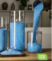 Свечи в гранулах "RosCandles" голубой 200гр  - фото