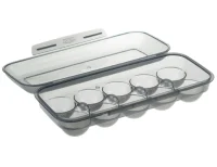 Контейнер для яиц (на 10 шт) черный прозрачный арт. М 1209 Прозрачный - фото