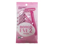 Станок для бритья Dorco Eve 2 Simple одноразовый, 5 шт. Розовый - фото