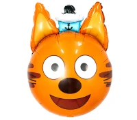 Шар(3) (21''/53 см) Фигура, Голова, Три Кота, Коржик, 1 шт.  - фото