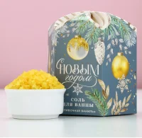 Соль для ванны 300 г, аромат сливочной ванили, 10014078 Желтый - фото