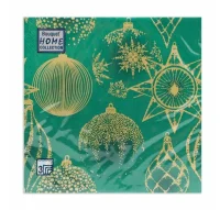 Салфетки бум. Bouquet 33*33, 3сл 20шт "Золотые украшения" (в ассортименте) Микс - фото