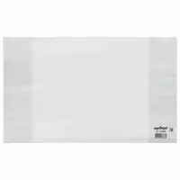 Обложка ПП 210*350 мм для тетрадей и дневников, ЮНЛАНДИЯ, 100 мкм, ШК, 229340 Прозрачный - фото