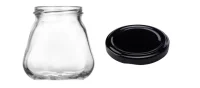 Комплект: Стеклобанка 260 мл Р-260 + крышка д63 Прозрачный - фото