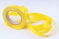 Лента простая (2см*50м) I203 итальянск. тиснение желтый  - фото