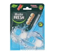 Блок подвесной для унитаза Master FRESH GOLD DUO EFFECT 5в1 МОРСКОЙ, 1шт арт. С0007424  - фото