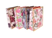 Пакет подарочный бумажный с ручками 31*42*12, арт. L342 Люкс цветы  - фото