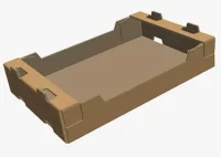 Гофролоток 300*260*220 грибной 50шт Коричневый - фото