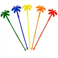 Мешалка д/коктейля 24 см"Пальма"1/100(14)  - фото