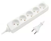 Удлинитель СТАРТ S 5*5 5р 5м без заземления,2*0,75мм2,2200В,белый (20) Белый - фото