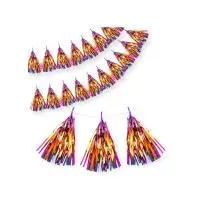 Гирлянда Тассел, Радужный, Металлик, 35*12 см, 12 листов. Разноцветный - фото