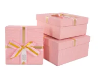 Коробка Элегант, Нежно-розовый, 19*19*9,8 см Розовый - фото