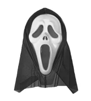 Маска карнавальная "Крик", S1500 Черный - фото