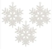 Украшение декоративное "Снежинки" (3шт) арт. 007597  - фото