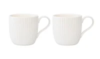 Набор кружек Soft Ripples, Dual Glazing, 350 мл, 2 шт, арт. LJ00009 Белый - фото