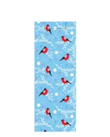 Пакет подар.бум.с руч 12*36*8,5 НГ под/бут  Снежная стая ПКП-7711  - фото