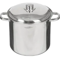 Кастрюля  7,3л ГРЕТТА d-22 металл.кр.ТРС, арт. КТ04-D-72 Серый - фото