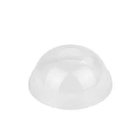 Крышка для стакана ф95 ПЭТ шейкер купол с отверстием 1/50 Р Прозрачный - фото