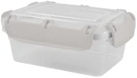Контейнер герметичный для продуктов Plast Team BERGEN с защелками 0,4л пепельный жемчуг,PT104110024 Жемчужный - фото