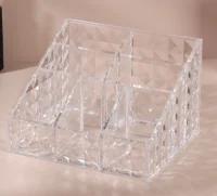 Органайзер для хранения, 7 секций, 14,7 × 10 × 12,3 см, в картонной коробке, цвет прозрачный Прозрачный - фото