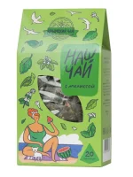 Чай зеленый с мелиссой "Наш чай" 1уп-20 пирамидок   - фото