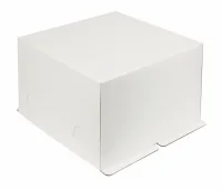 Коробка для торта МОНО 300*300*190 белая 3043 1 шт (100) Белый - фото
