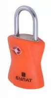 Замок навесной БУЛАТ ВС 1-30ТSA (оранжевый) 09715 Оранжевый - фото