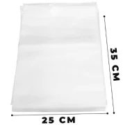 Пакет ПВД с бегунком 60 мкм 25*35 матовые, 1 ШТ  - фото