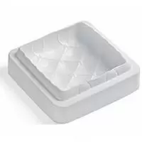 Форма силиконовая 20*19,5*5,5см 216гр JSC2294 Белый - фото