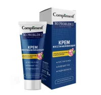 Крем восстанав.ТМ Compliment No Problem д/проблем кожи с АНА-ВНА-РНА кислотами и чай деревом 50мл  - фото