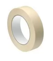 Скотч малярный бумажный 25*25м Ш  (крепп kiebebander арт. КТК015Т/72/12, ТМ-95С) Белый - фото