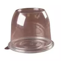 Крышка СпТ-132 купольная ПЭТ 1/45 Прозрачный - фото