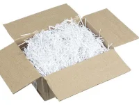 Наполнитель для коробок бумажный №1 Белый, 100гр в упаковке, арт. Н0758-6-Б  - фото