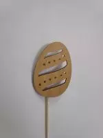 Топпер-обычный "Яйцо №1" 9*6,1см венге Венге - фото