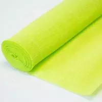 Бумага гофрированная салатовый, Италия 50см*2,5м 140гр. 70рул/тм, арт. CR140/958 Салатовый - фото