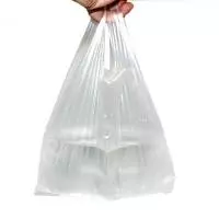 Майка-пакет 34*10*65 12мк 1/100 прозрачная К (20), арт. RI-081 Прозрачный - фото