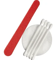 Косметический набор (4 ватн.пал, 2 диска, пилочка), картон белый (Коллекция COMFORT LAND) 1/5  - фото